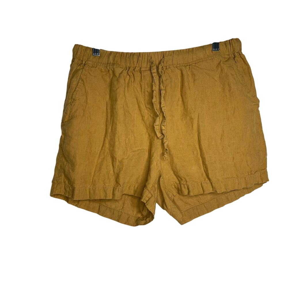 PARACHUTE Linen Tank and Shorts Lounge Set in Ochre - Picture 6 of 10